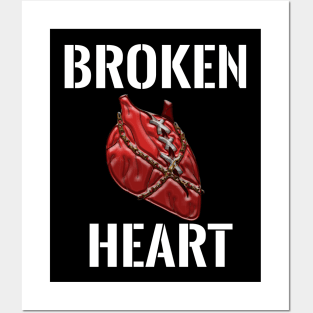 broken heart Posters and Art